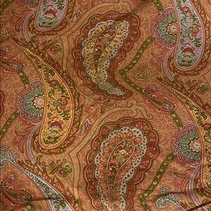 Pottery Barn Paisley Duvet Cover in Red and Green